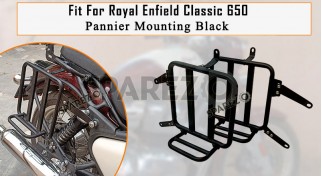 Fit For Royal Enfield Classic 650 Pannier Mounting Rails Black